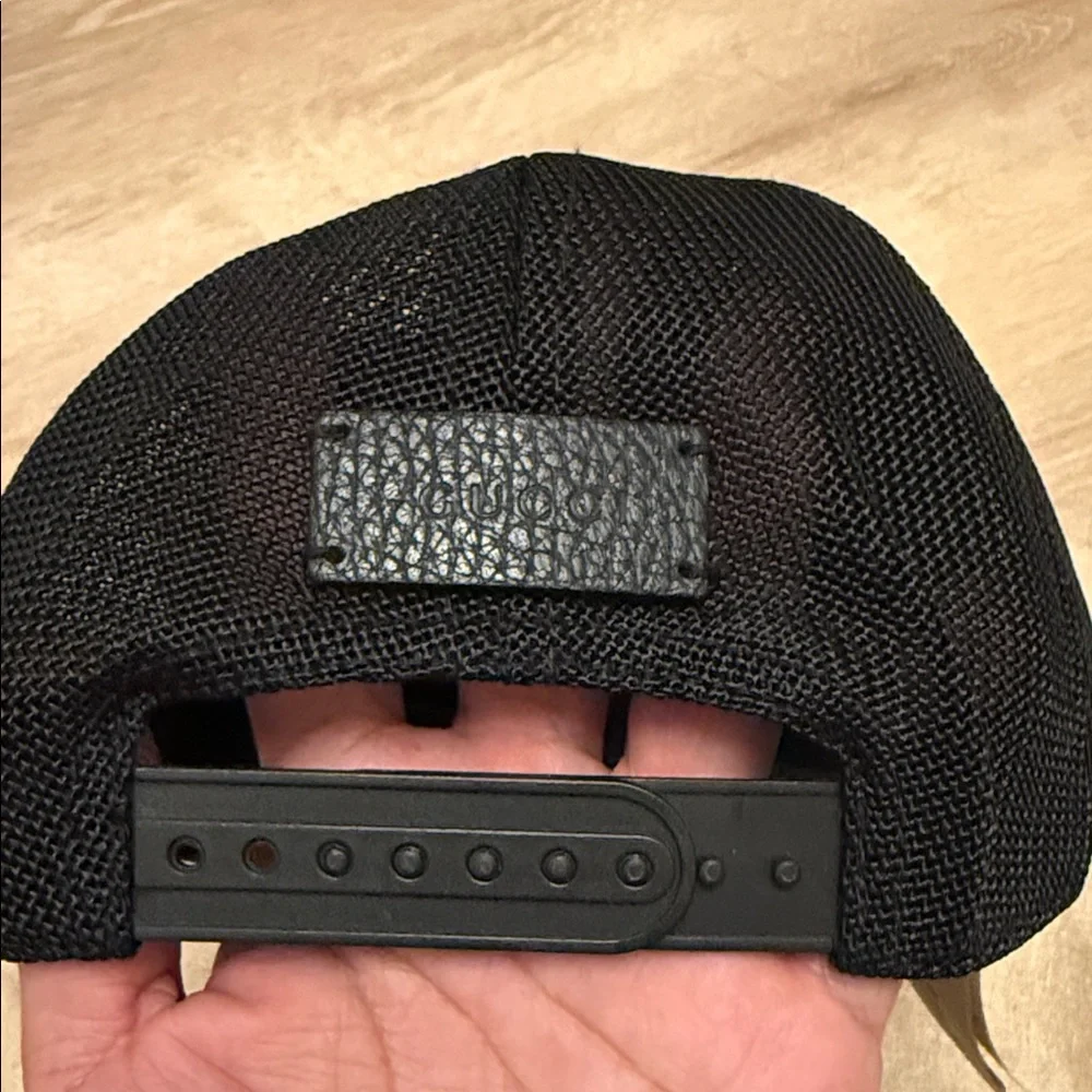 Gucci Black Monogram Baseball Cap